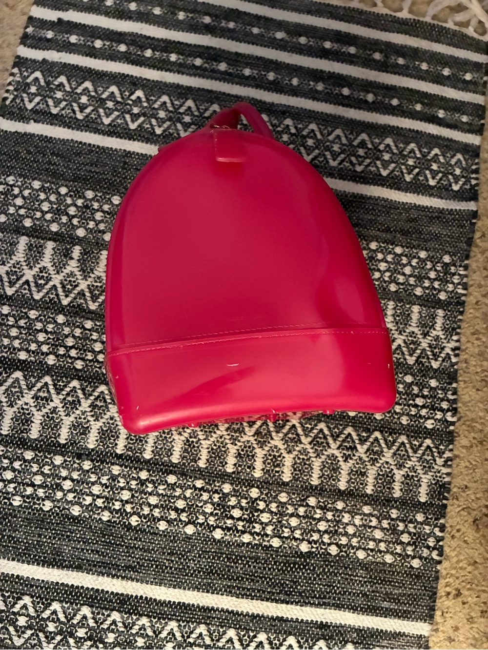 Furla Hot Pink Patent Satchel with Gold Hardware - Picture 3 of 4
